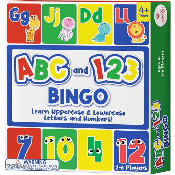Juego de mesa de bingo Party Hearty Alphabet and Number Kids 4+ Party Hearty Party Hearty