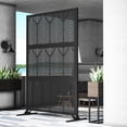 thumbnail image 1 of Modern Shade 4x6 FT Metal Privacy Screen - Geo Forest, 1 of 7
