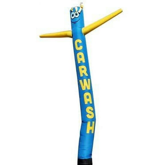 Car Wash 20 Foot Tall Inflatable Tube Man Air Powered Dancing Puppet Guy for Outdoor Advertising, Replacement Dancer Only, Yellow and Blue