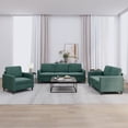 thumbnail image 1 of vidaXL Ensemble de Canapé 3 Pcs Velours Vert Foncé Intérieur, 1 of 5