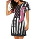 thumbnail image 2 of Balery Ribbon Breast Cancer Awareness Camisón de manga corta con cuello redondo para mujer, cómodo y elegante., 2 of 6