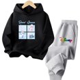 thumbnail image 3 of Conjunto de sudadera con capucha de manga larga de algodón puro para niña con estampado de Blancanieves y los personajes clásicos de Disney, 3 of 5