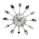 thumbnail image 5 of Reloj de pared decorativo perfecl Acero inoxidable Plateado, 5 of 8