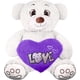 thumbnail image 1 of Oso Rechoncho PELUCHERIA LOVE con corazon morado, 1 of 5