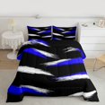 thumbnail image 2 of Homewish Painting Stripes Bedding Comforter Set,Modern Asbtarct Geometric Twin Comforter Sets,White Blue Black Bedding Set For Girl Boys,Ultra Soft Home Decor Reversible,2 Pieces, 2 of 8
