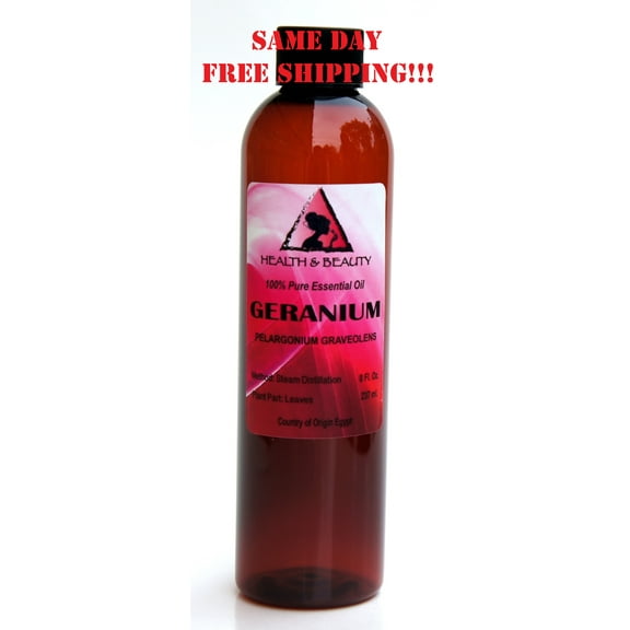 GERANIUM ESSENTIAL OIL AROMATHERAPY 100% PURE NATURAL 8 OZ
