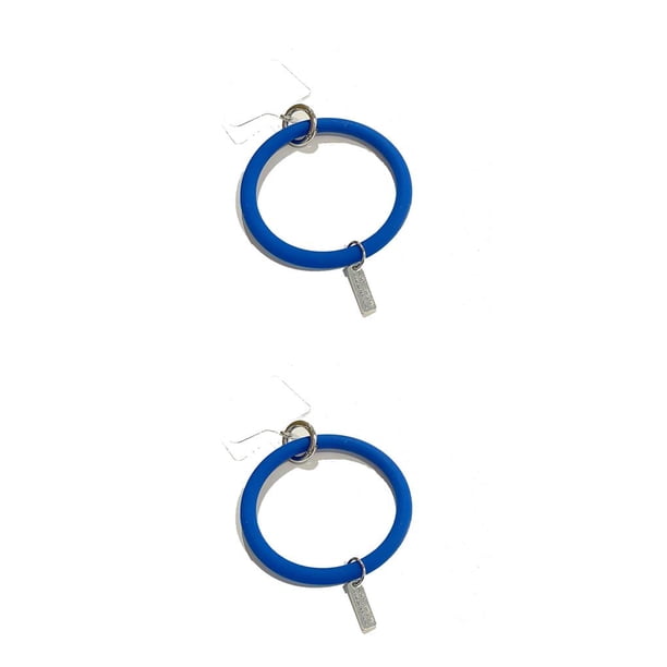 Seitruly Cadena de teléfono móvil Hombres Mujeres Anillo anti-perdida Traveling Lanyard Azul Azul 2piezas