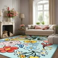thumbnail image 7 of GUUCHA Boho Rugs 4'x6'Rugs for Living Room Vintage Rugs for Bedroom,Green, 7 of 7