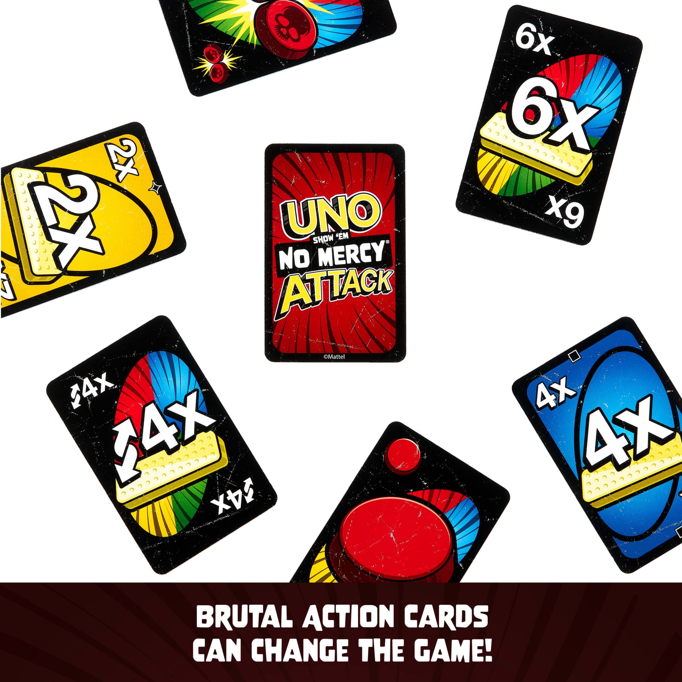 UNO Show ‘em No Mercy® Attack Card Game With Card Launcher for Kids, Fans, Adults & Family Night