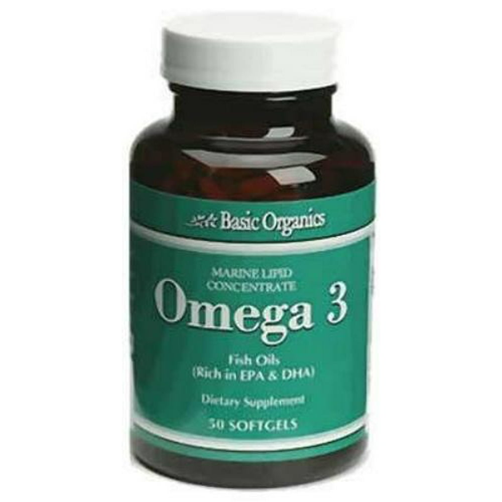 Basic Organics Omega 3 Supplement, Softgels, 50ct 054458739500S399