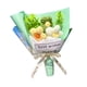 thumbnail image 5 of Ramo de flores de punto R, flores de ganchillo, decoración, adorno tejido a mano, acabado Verde, 5 of 9