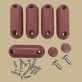 thumbnail image 4 of Renovators Supply Toilet Seat Bumper, 8 Brown Silicone Toilet Seat Bumpers, 4 of 9