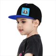 thumbnail image 4 of Customize Picture Children's Baseball Cap, Colorblock Flat-Brim Snapback Adjustable Hip-Hop Hat, Personalized Birthday Gift for Kids., 4 of 10