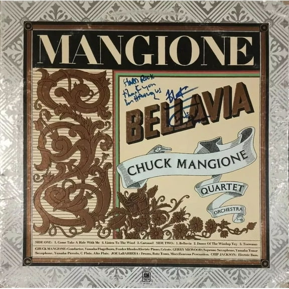 1975 CHUCK MANGIONE Album Poster Wall Art Print facsimile signed 11x11in 11 x 17 Inch Poster