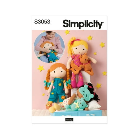Simplicity Paper Sewing Pattern 3053 - Toys and Doll Clothes