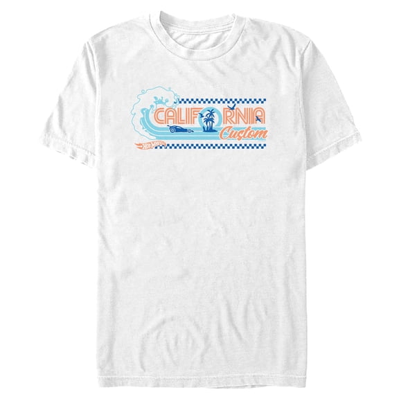 Mens Hot Wheels California Custom Ocean Wave T Shirt