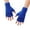 Blue, variant on Visland 2 Pair Half Finger Gloves Winter Knit Warm Stretchy Mittens Fingerless Gloves in Common Size for Men and Women
