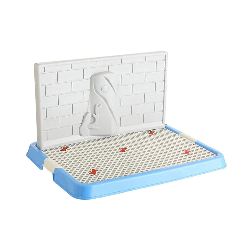 Indoor Pet Dog Puppy Potty Tray with Pee Post Protection Simulation