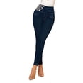 thumbnail image 1 of Jeans Corte colombiano Mezclilla SAVI JEANS Mujer Push Up súper skinny Azul oscuro 7, 1 of 4