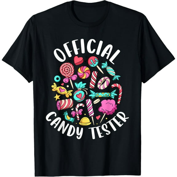 Official Candy Tester Sweet Lollipop Taster Funny Kids Adult T-Shirt