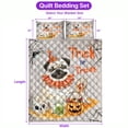 thumbnail image 5 of Trick or Treat Pug Funny Mummy Cosplay Pumpkin Candy Basket Quilt Bedding Set Dog Lover Gifts 1 Blanket Bed Cover 2 Pillowcases - 12016, 5 of 5