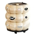thumbnail image 1 of Modern Halloween Pumpkin Can With Lid And Wheels Large Capacity For Home Use Stylish Living Room Décor, 1 of 5