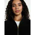 thumbnail image 3 of Time and Tru Women's Fleece Sweatshirt and Barrel Leg Pants Set, 2-Piece, Sizes XS-XXXL, 3 of 5