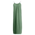 thumbnail image 7 of CCRFTGI Sleeveless Dresses for Children Girls Size 8 Cute Cami Backless Lounge Dresses 2026 Summer Spaghetti Strap Loose Fit Flowy Vacation Dresses Light Green 9-10 Years, 7 of 7