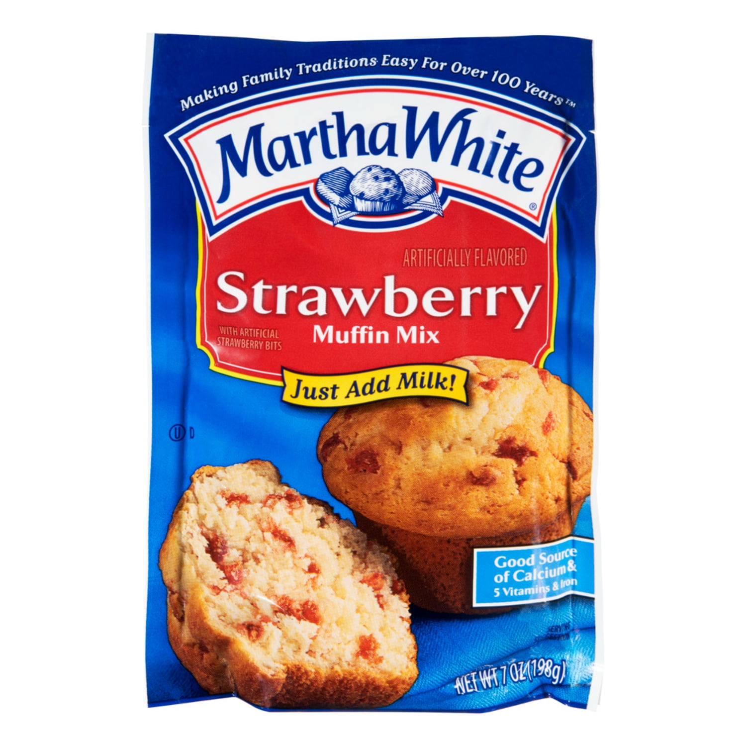 Martha White Strawberry Muffin Mix, 7 Oz Bag