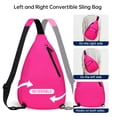 thumbnail image 3 of Sling Backpack Crossbody Chest Bag for Women Men Left and Right Shoulder Purse Water Repellent Gym Daypack, 3 of 7