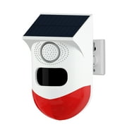 ammoon Wireless RF433 Solar Light Annunciator, Theft Alarm with Rotating Bracket Acousto optic Alarm for Home