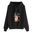 thumbnail image 1 of Sudadera de Cuello Redondo de Navidad Para Mujer Sudaderas Con Capucha Moda Casual Impreso Blusa de Manga Larga Bolsillo Pullover Tops Odeerbi ODB195557, 1 of 4