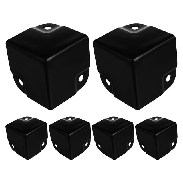 Shisuyan 6 Pcs Remplacement 35MM Protection d'Angle pour Haut-Parleur d'Armoire Garde d'Angle en Fer Gardes Protecteurs de Bords en Métal Protecteurs de Coin pour Haut-Parleur