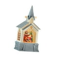 thumbnail image 1 of Farol navideño, lámpara de bola de nieve navideña, caja de música, luz nocturna USB a pilas para adultos y niños, decoración navideña, regalo para el Papá Noel, 1 of 9