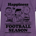 thumbnail image 3 of Peanuts - Happiness Is Football Season - Toddler And Youth Girls Short Sleeve Graphic T-Shirt, 3 of 6