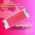 thumbnail image 3 of (2) Strawberry Sugar Wafer Cookies, 8.46 oz (20ct Pack) Crispy Layered Wafers Flavored Cream School Lunch Party Snacks, 3 of 7
