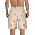 thumbnail image 3 of Kdxio Squirrel Animal Pattern Mens Casual Shorts - Drawstring Summer Beach Sports Shorts for Men, 3 of 9