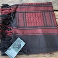 thumbnail image 4 of Bibifish Womens Black Checkered Square Scarf Soft Flowy scarf with Tassel Autumn Winter cozyOutdoor windproof 2-in Scarf & Shawl, 4 of 4
