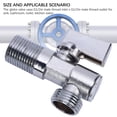 thumbnail image 3 of Brass Angle Stop Valve, Water Shut Off Single Control Globe Valve  for Toilet, 3 of 7
