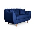 thumbnail image 3 of Sofá Love Seat 2 Plazas De Lino Azul Makora  Eliana, 3 of 7