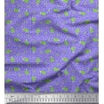 thumbnail image 1 of Soimoi Purple Silk Fabric Geometric & Cactus Tree Print Fabric by the Yard 42 Inch Wide, 1 of 3