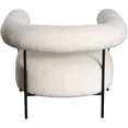 thumbnail image 6 of District Accent Chair in Ivory Boucle Fabric w/ Black Metal Frame by Diamond Sofa, 6 of 6