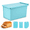 Blue-8.3inch, variant on Beige 13inch Pullman Loaf Pan with Lid for Homemade Bread and Sandwiches