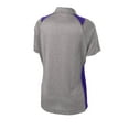 thumbnail image 6 of Sport-Tek Ladies Heather Colorblock Contender Polo-4XL (Vintage Heather/ Purple), 6 of 6