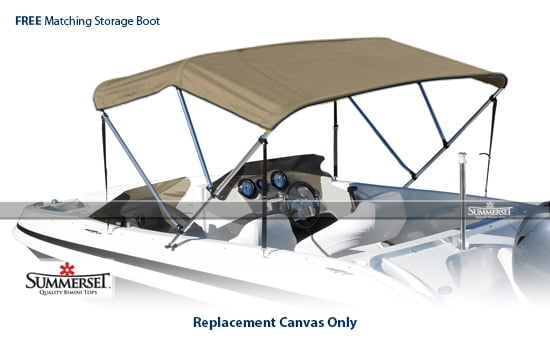96"W Bimini Top Boat Cover Canvas Fabric Navy w/Boot Fits 4 BOW 96"L 54"H 91" 