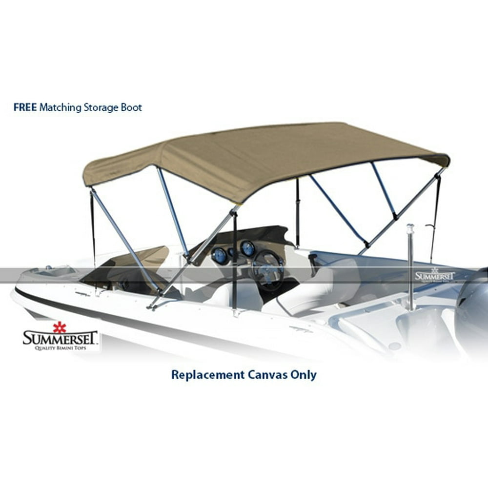 Summerset 3 Bow Bimini Top Boat Cover Replacement Canvas, Waterproof