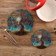 thumbnail image 2 of Lift Tree and Moon Pot Holders Trivets Set of 2 Cotton Hot Pads Mats for Hot Dishes Pots Pans Kitchen Cooking 7" 9.5", 2 of 7