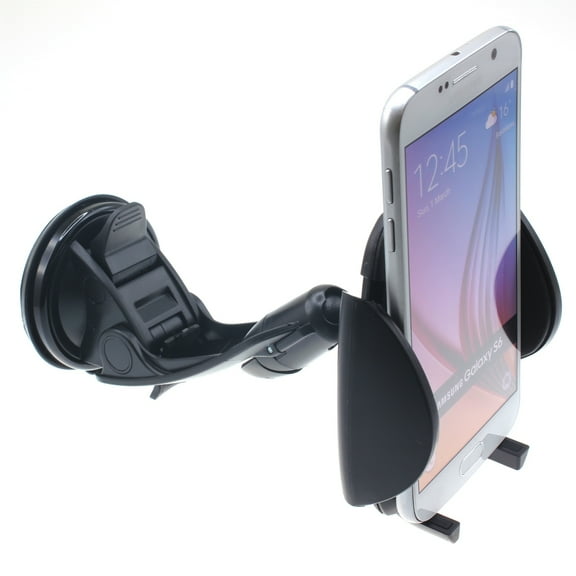 Dash Car Mount for Samsung Galaxy A51/A50/A20/A10e/A01 - Windshield Holder Cradle Rotating Dock Suction
