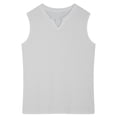 thumbnail image 3 of Zaldita Men's Gym Bodybuilding Stringer Tank Tops V Neck Ribbed Knit Sports Tee Athletic Sleeveless White XXL, 3 of 7
