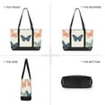 thumbnail image 6 of FORMRS Laptop Tote Bag for Women with 15.6" Computer Compartments Handbag, Orange Butterflies, 6 of 7